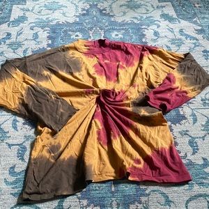 We The Free; tie dye tunic top; size:S